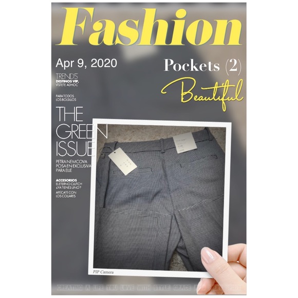 Black|White Houndstooth Kick Flare Crop Ankle Pant - Picture 3 of 8